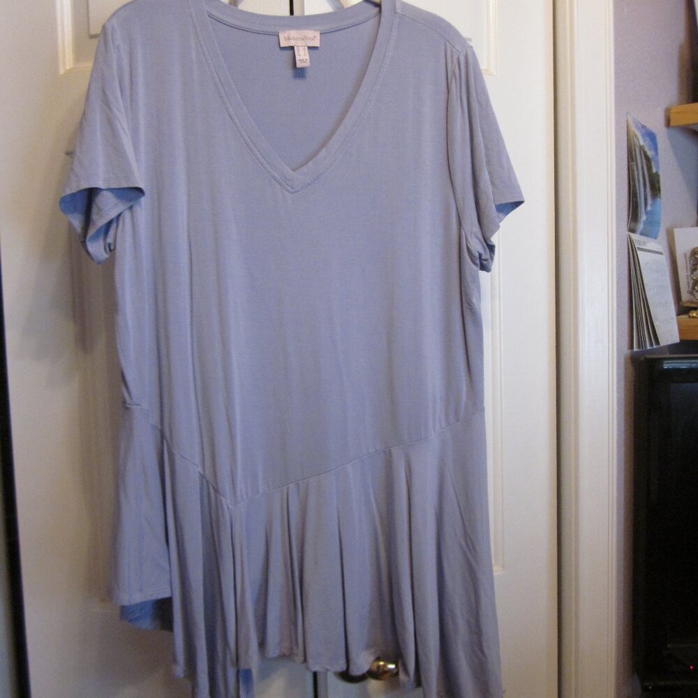 Modern Soul Asymmetrical Periwinkle Tunic Sz L